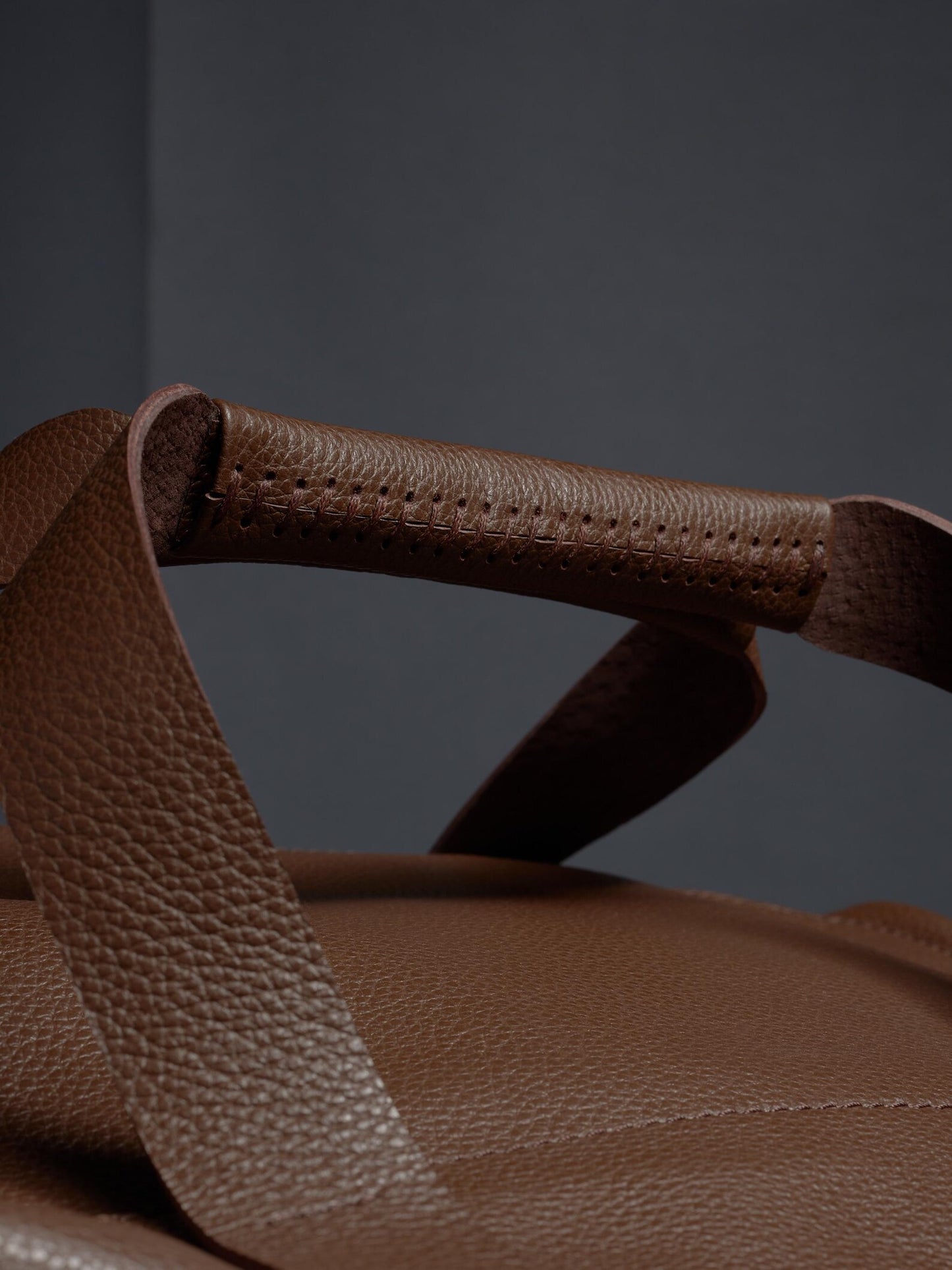 Black Full-Grain Leather Sport Bag | Gym Carryall
