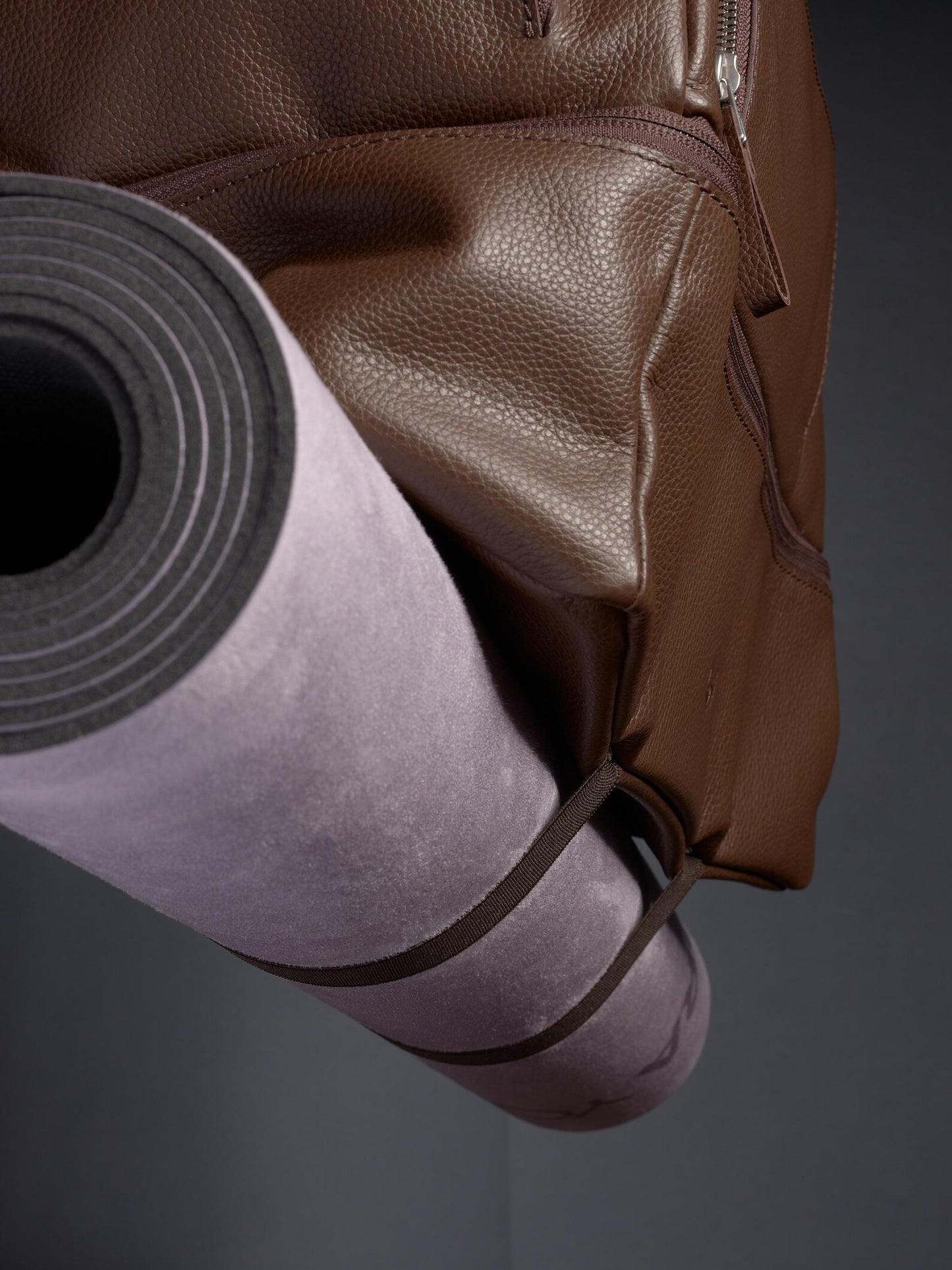 Black Full-Grain Leather Sport Bag | Gym Carryall