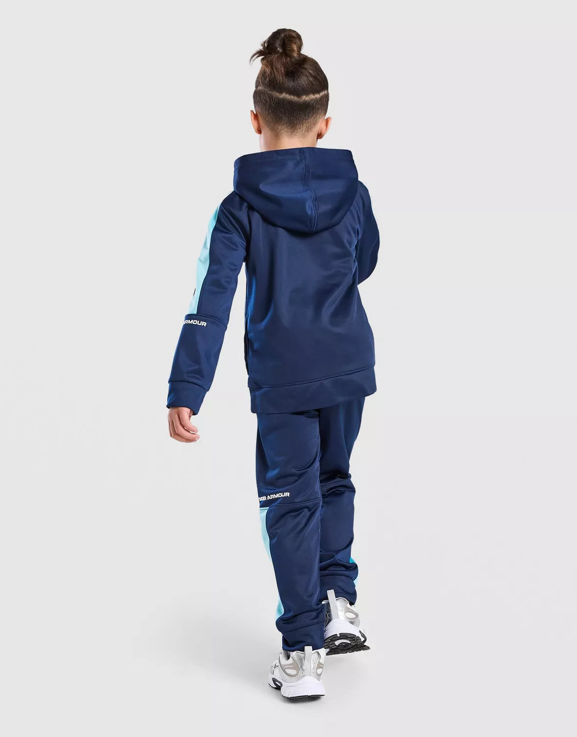 Poly Colour Block 1/4 Zip Tracksuit kids